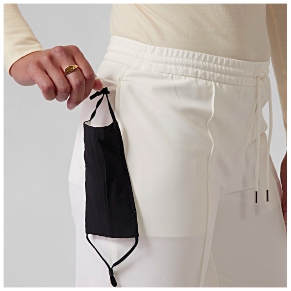 💫NWTS-$120 ATHLETA Endeavor Pants 8 Mid-Rise Wide-Leg Pants Pockets *in Dove - Picture 4 of 6